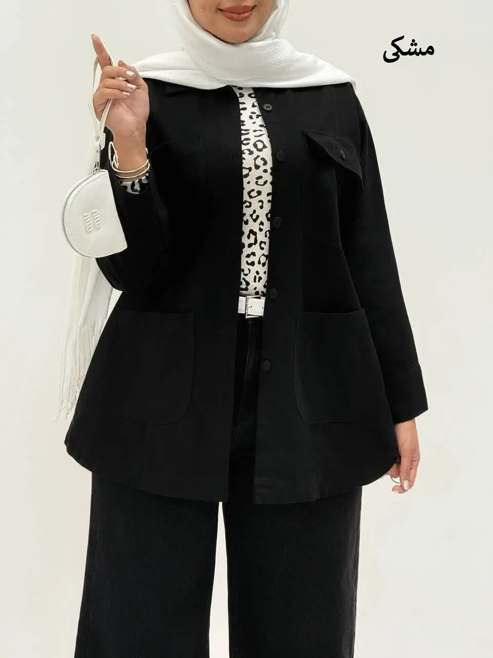 3696-مانتو کتان نیکان ( ایراددار )